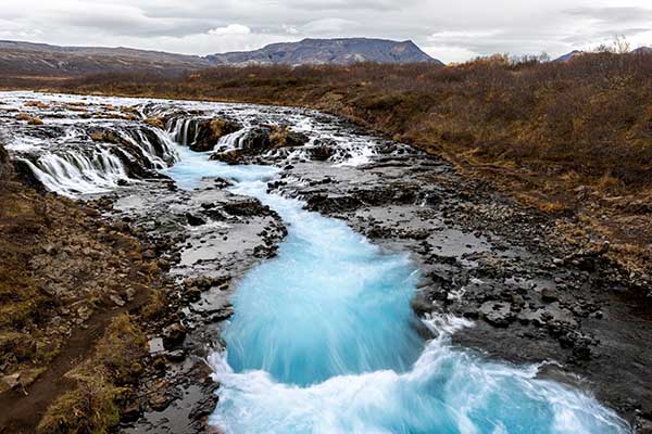 Brúarfoss Waterfall